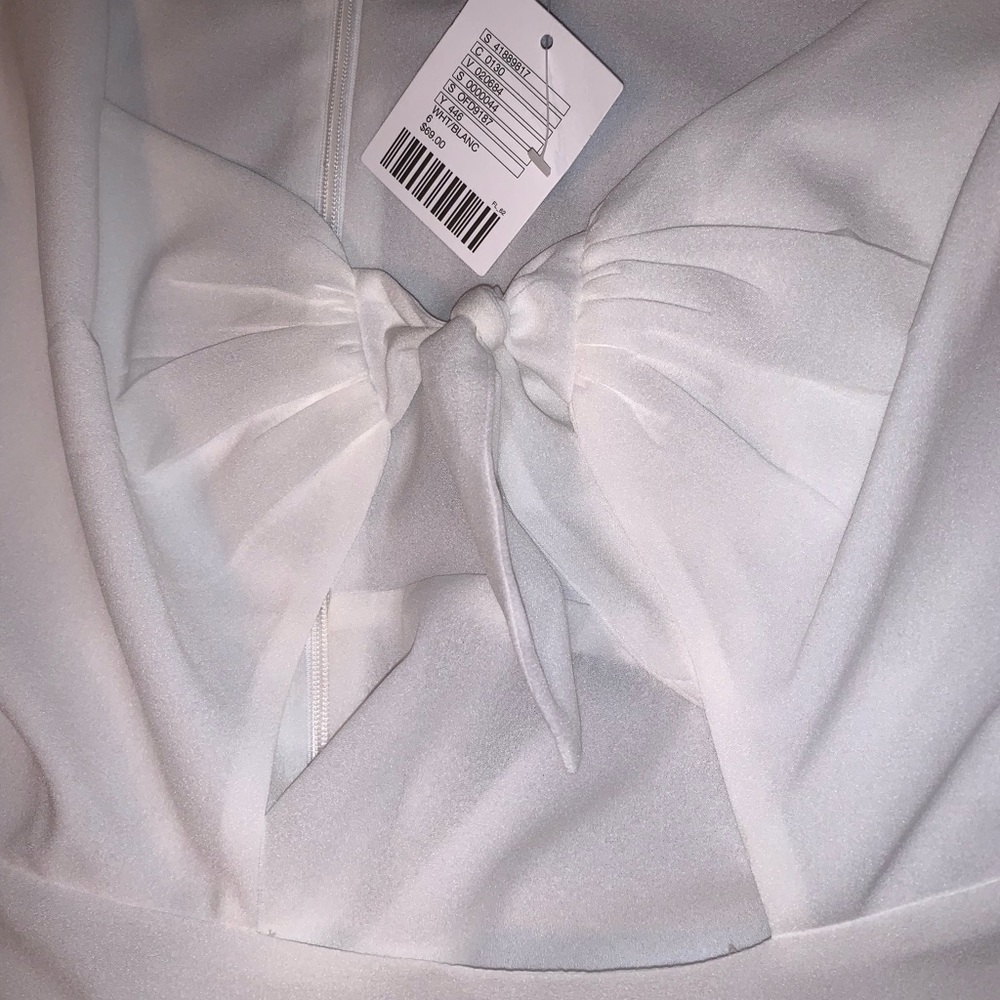 UO white cutout mini dress